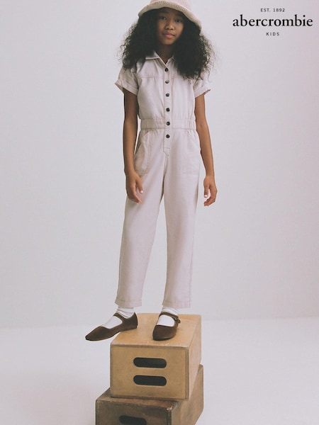 Abercrombie & Fitch Utility Brown Jumpsuit (C73226) | €35