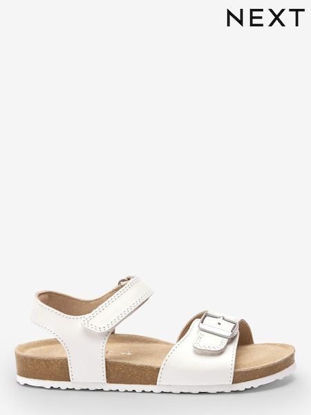 Weiß Leder - Leather Corkbed Sandals (C73318) | 5 € - 7 €