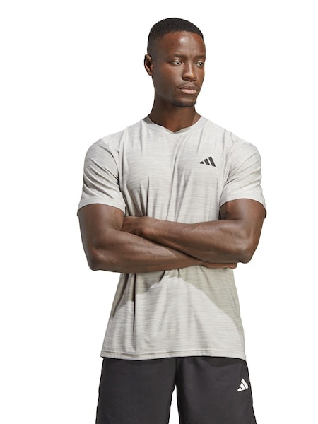 adidas Light Grey Train Essentials Stretch Training T-Shirt (C73422) | €13