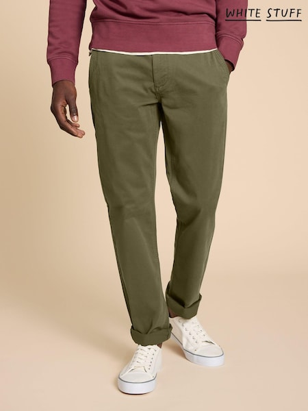 White Stuff Green Sutton Organic Chino Trousers (C73538) | R$ 495