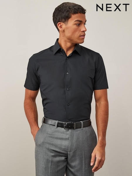 Musta - Regular Fit Easy Care Smart Shirt (C73559) | €28