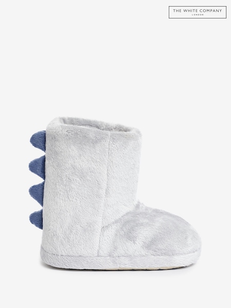 The White Company Grey Dino Boot Slippers (C73573) | 179 LEI