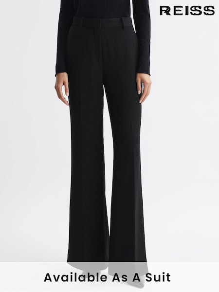 Reiss Black Margeaux Wide Leg Suit Trousers (C74274) | €95