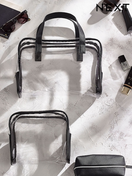 Set of 4 Clear Makeup Bags (C74324) | €26