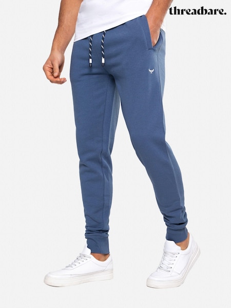Albastru denim - Blend Pantaloni de sport din bumbac Threadbare (C74500) | 149 LEI