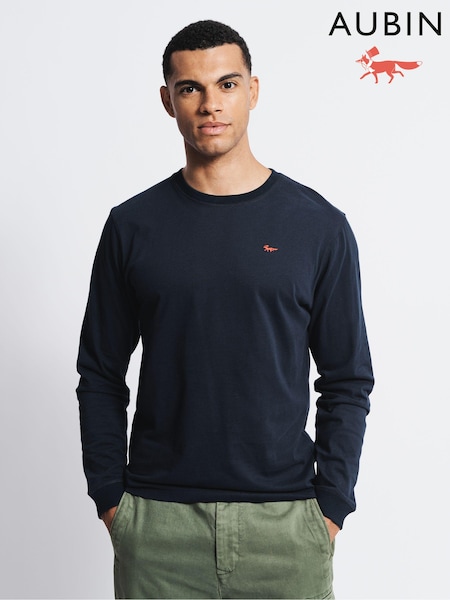 Aubin Buttermere Cotton Long Sleeve T-Shirt (C74537) | ₪226