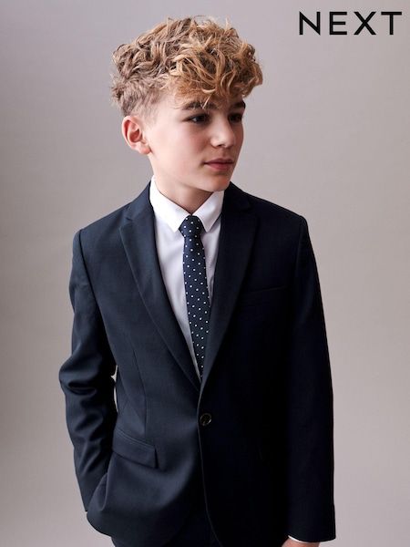 Navy Premium Tollegno Italian Wool Suit: Jacket (3-16yrs) (C74866) | €30 - €34