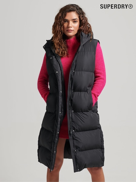 Superdry Black Touchline Padded Gilet (C75485) | €76