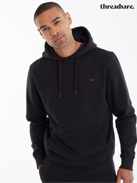 Threadbare Black Pullover Hoodie (C75699) | R$ 255
