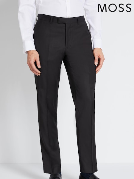 MOSS x Cerruti Black Tailored Fit Twill Suit Trousers (C75710) | €89
