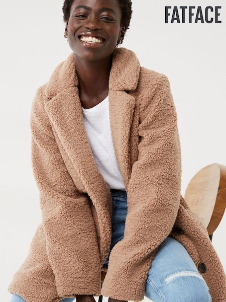 FatFace Natural Tanya Teddy Coat (C76054) | €63