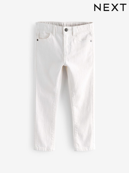 Natural Ecru Skinny Fit Cotton Rich Stretch Jeans (3-17yrs) (C76100) | €7 - €10