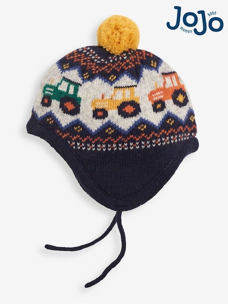 JoJo Maman Bébé Fairisle Pattern Bobble Hat (C76121) | 26 €