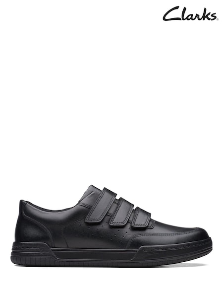 Clarks Black Multi Fit Leather Fawn Bar Shoes (C77086) | €31 - €34
