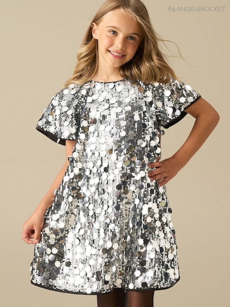Silver - Angel & Rocket Leona Sequin Dress