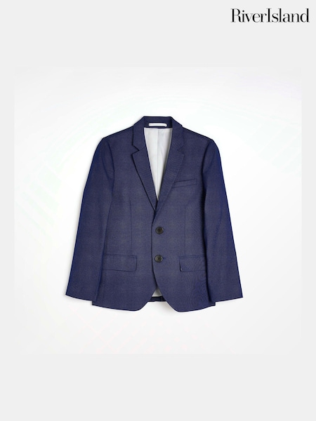 River Island Blue Boys Patterned Suit: Jacket (C77307) | €21.50