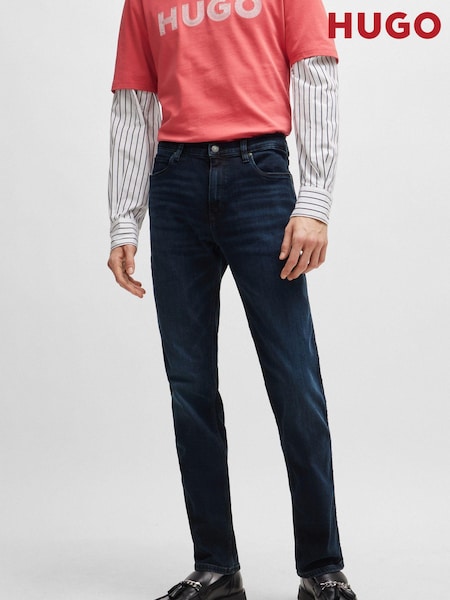 Dunkle Waschung - HUGO 708 Comfort Jeans mit Stretchanteil in schmaler Passform (C77336) | 76 €