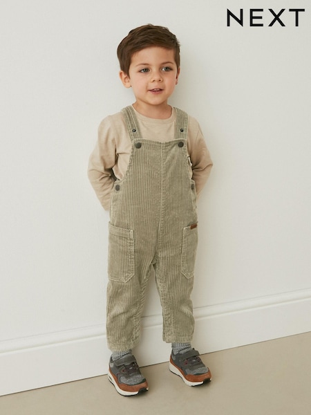 Khakigrün - Corduroy Dungarees (3mths-7yrs) (C77549) | 12 € - 14 €