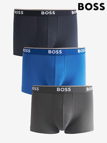 BOSS Blue/ Grey Power Trunks 3 Pack (C77694) | €64
