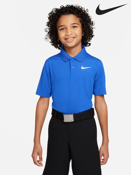 Niebieski - Nike Golf Polo Shirt (C77928) | 52 zł