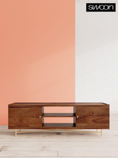 Swoon Brown Halle TV Unit (C78424) | €631