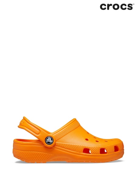 Crocs Orange Toddler Classic Clogs (C78666) | AED175