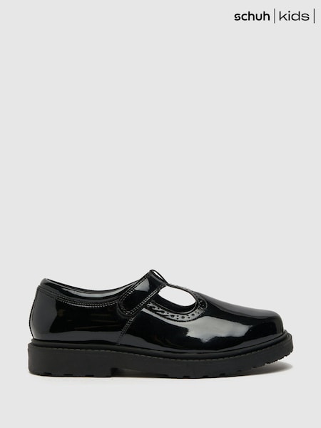 Schuh Lock Patent T Bar Black Shoes (C79019) | 22 €