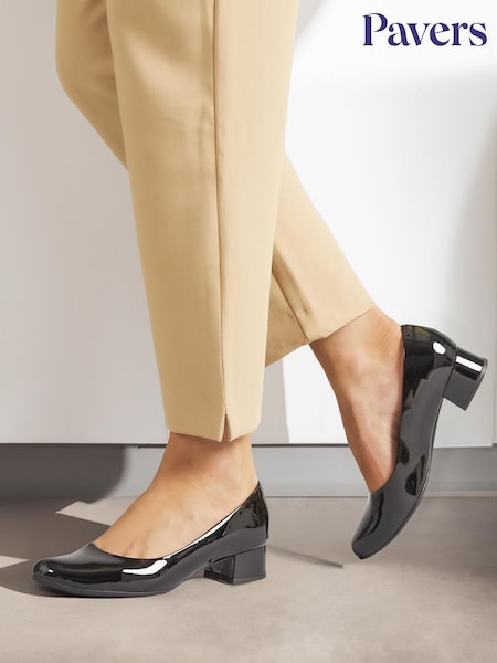 Pavers Block Heel Court Shoes (C79633) | 188 QAR