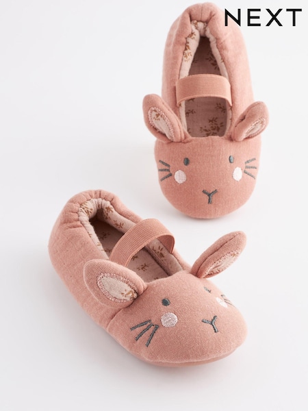 Pink Bunny Mary Jane Slippers (C80970) | €6.50 - €7.50