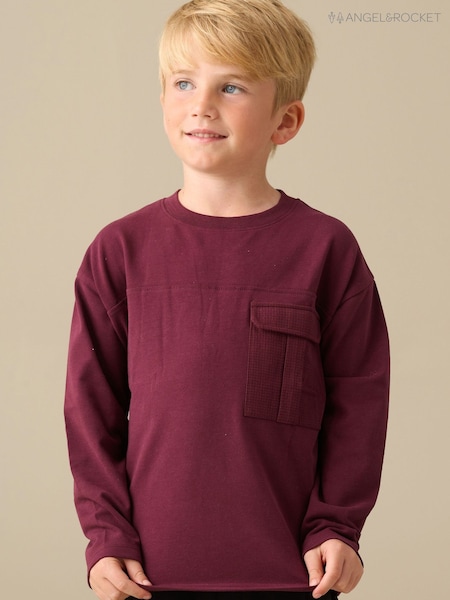 Rot - Angel & Rocket Sam Long Sleeve Pocket T-shirt