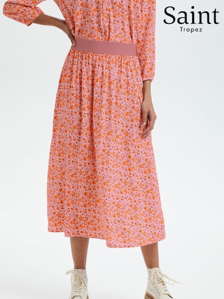 Saint Tropez Pink Inka Full Length Skirt (C81778) | €27