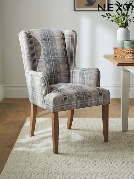 Versatile Check Nevis Grey Sherlock Dining Chair (C81844) | €305