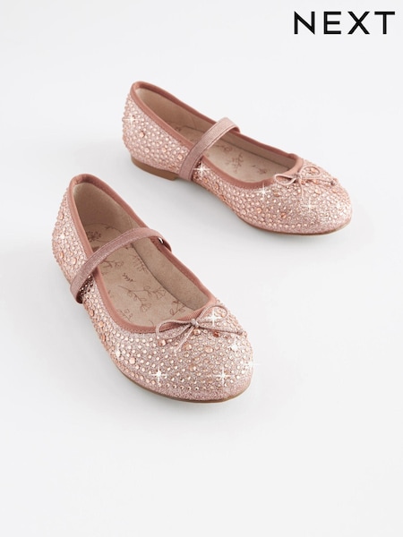 Roségold - Jewelled Mary Jane Occasion Shoes (C81912) | 20 € - 26 €