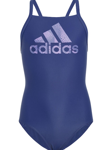 adidas Blue Junior Big Logo Swimsuit (C81931) | €12