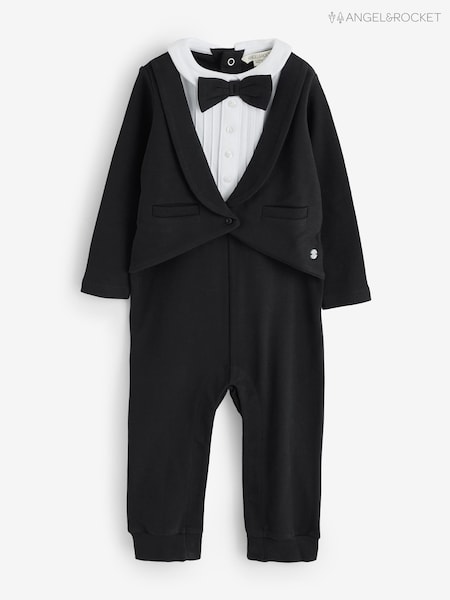 Black - Angel & Rocket Stanley Tuxedo Romper