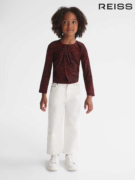 Reiss Gwen Printed Twist Front Jersey Top (C82963) | 35 €