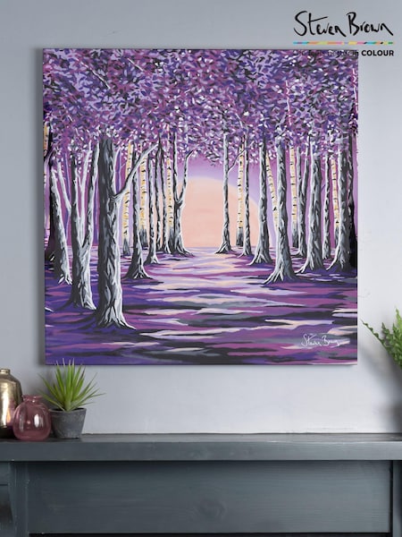 Steven Brown Art Purple Purple Forest Large Canvas Print (C83086) | €79