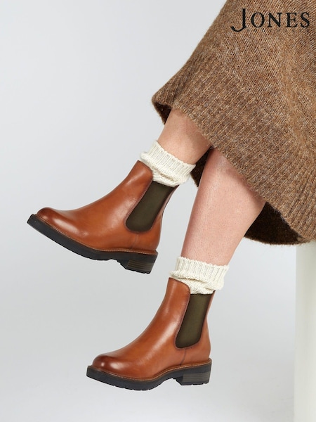 Jones Bootmaker Maddalena Leather Chelsea Boots (C83114) | R$ 980