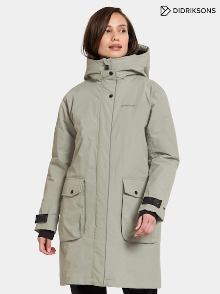 Didriksons Green Ilsa Wns Parka Jacket (C83638) | €191