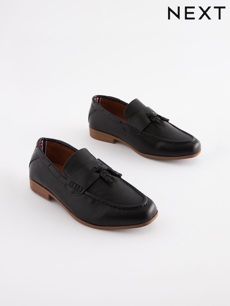 Black Tassel Wide Fit (G) Smart Tassel Detail Loafers (C83739) | 150 zł - 185 zł