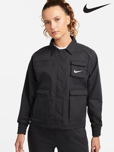 Nike Black Swoosh Woven Jacket (C83753) | €66