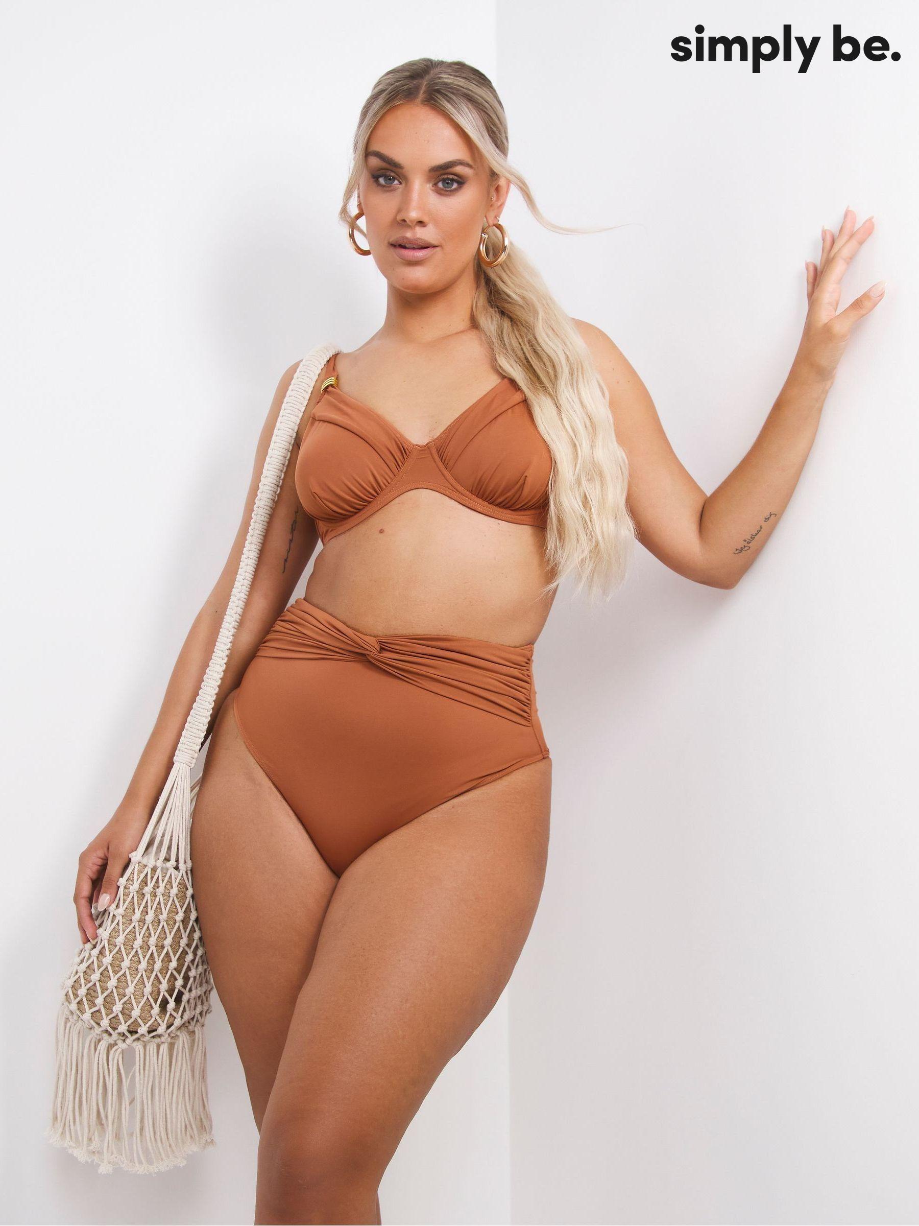 Sale Bikinis Simply Be Brown Underwired Swimwear Next Luxembourg