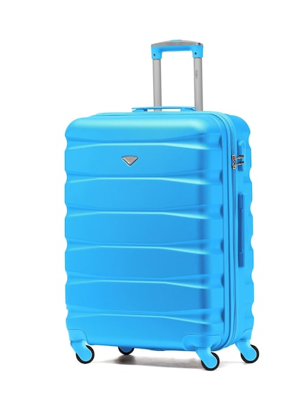 Flight Knight Turqoise Medium Hardcase Lightweight Check In Suitcase With 4 Wheels (C84574) | €79