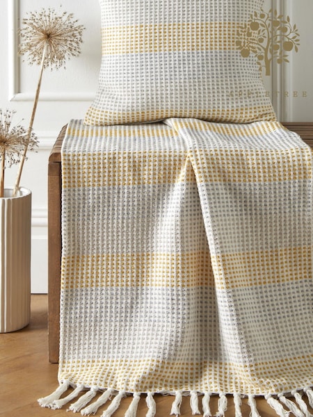 Appletree Yellow Reva 100% Cotton Bedspread (C84815) | ₪101