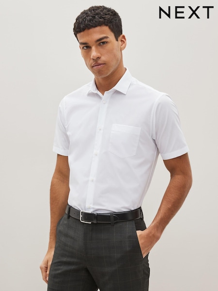 White Regular Fit Easy Care Smart Shirt (C84858) | 89 QAR