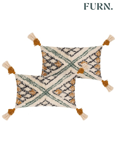 Furn 2 Pack 100% Cotton Atlas Filled Cushions (C85537) | 170 zł