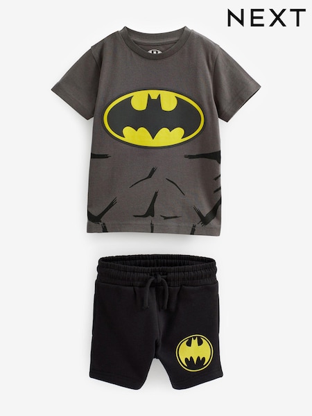 Batman Black T-Shirt And Shorts License Set (6mths-8yrs) (C85583) | €9 - €12