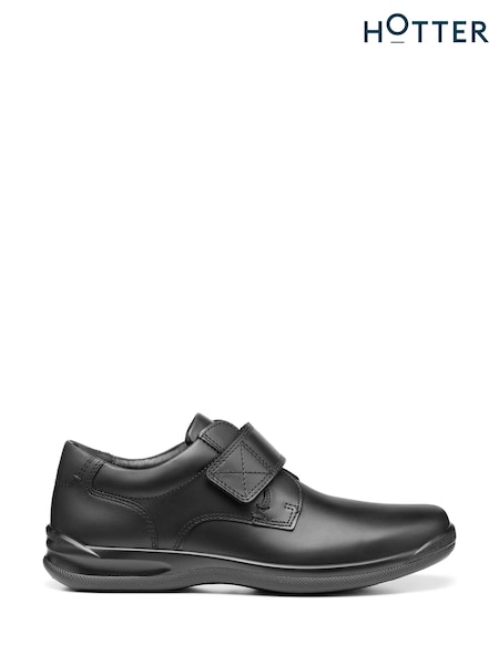 Black - Hotter Sedgwick II Touch Fastening Shoes (C85648) | € 130