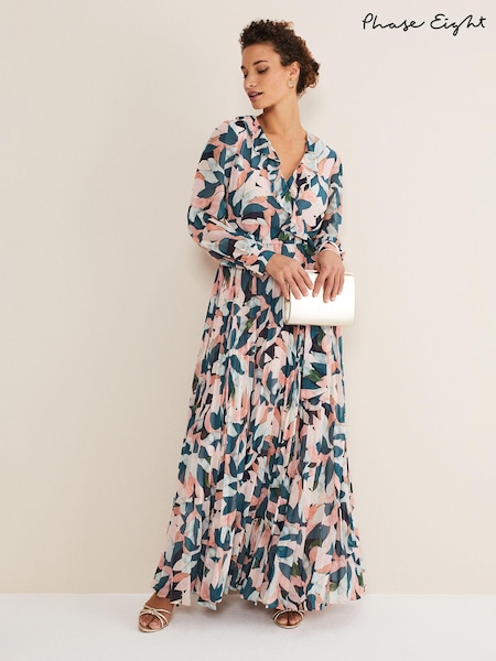 Phase Eight Natural Petite Averie Print Maxi Dress (C85678) | €102
