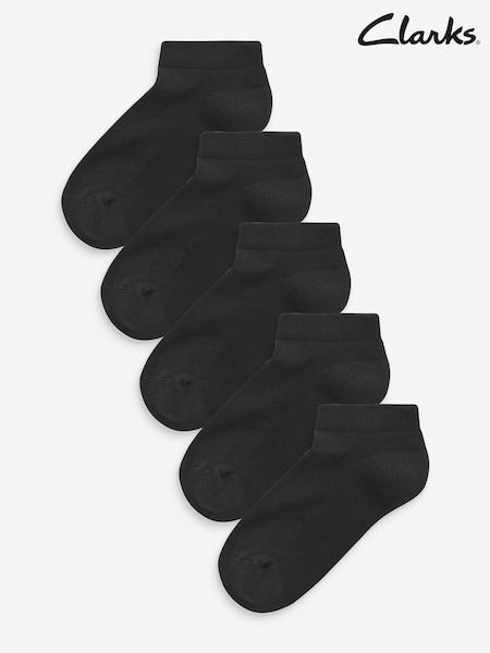 Schwarz - Clarks Cushion Sole Trainer Socks 5 Pack (C85683) | 16 € - 18 €